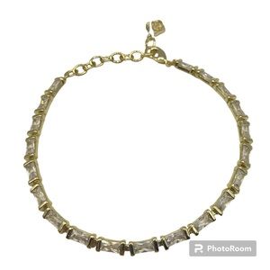 NWT Kendra Scott Crystal Gold Bracelet